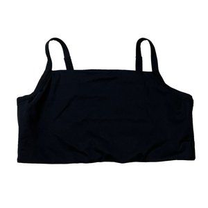 Aerie Offline Goals Black Square Neck Sports Bra XXL
